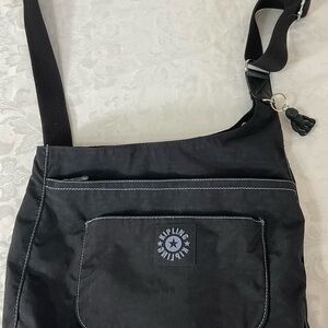 Kipling Live.Light Square Crossbody Black Nylon Purse Shoulder bag